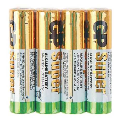 Батарейка GP Super alkaline AAA LR03-4P 24ARS-2SB4 4 шт в Элекс