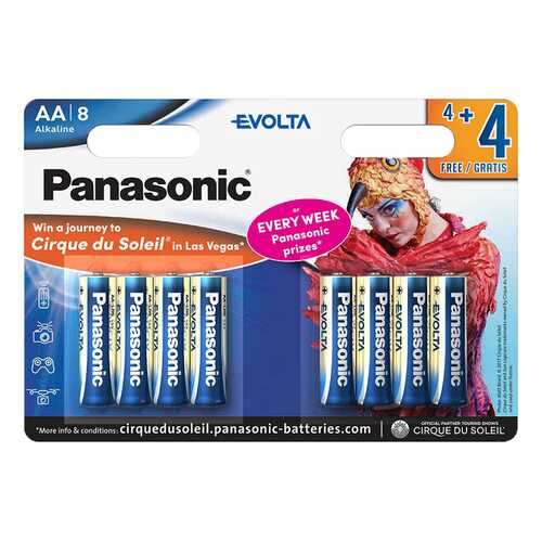 Батарейка Panasonic Evolta LR6EGE/8B4FCDS 8 шт в Элекс