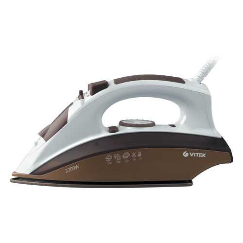 Утюг VITEK VT-1201 White/Brown в Элекс