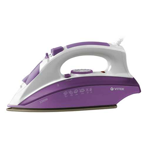 Утюг VITEK VT-1209 White/Purple в Элекс